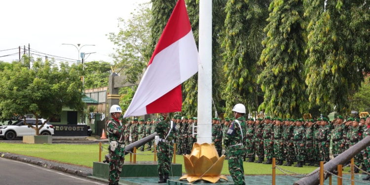 Upacara 17-an, Kodim 1006/Banjar Tekankan Disiplin dan Profesionalisme Prajurit