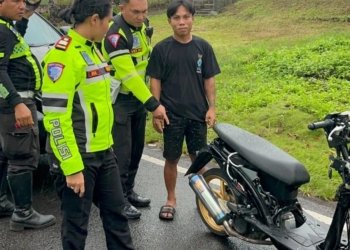 Respons Cepat Aduan Warga, Satlantas Polres Bitung Tertibkan Balap Liar dan Knalpot Brong