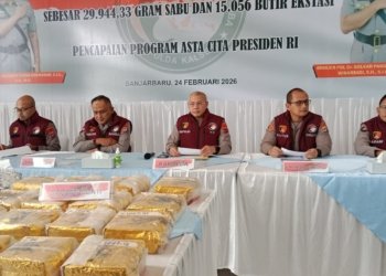 Ditresnarkoba Polda Kalsel Gagalkan Peredaran 29 Kg Sabu dan 15.056 Butir Ekstasi Jaringan Antar Provinsi