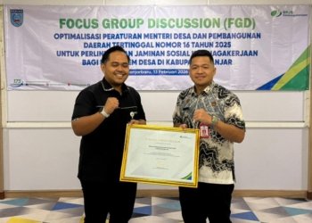 Perkuat Perlindungan Aparatur Desa, BPJS Ketenagakerjaan dan Pemkab Banjar Optimalkan Implementasi Permendes PDTT Nomor 16 Tahun 2025