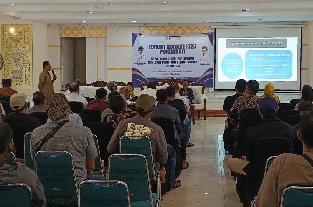 DKPP Kabupaten Banjar Percepat Izin Pemanfaatan Air Irigasi untuk Perikanan Budidaya, 99 Pokdakan Didata
