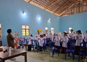 Puluhan Siswa SD Ikuti Pelatihan Dokter Kecil, Puskesmas Banian Gandeng PT PTK