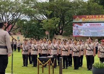 Polres Banjarbaru Gelar Sertijab Sejumlah Pejabat, Kapolres Tekankan Etika dan Pelayanan Publik