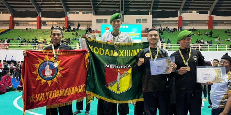 Prajurit Kodam XIII/Merdeka Bersinar, 4 Emas dan Kategori Atlet Terbaik Diraih pada Piala Pangdam XXIII/PW