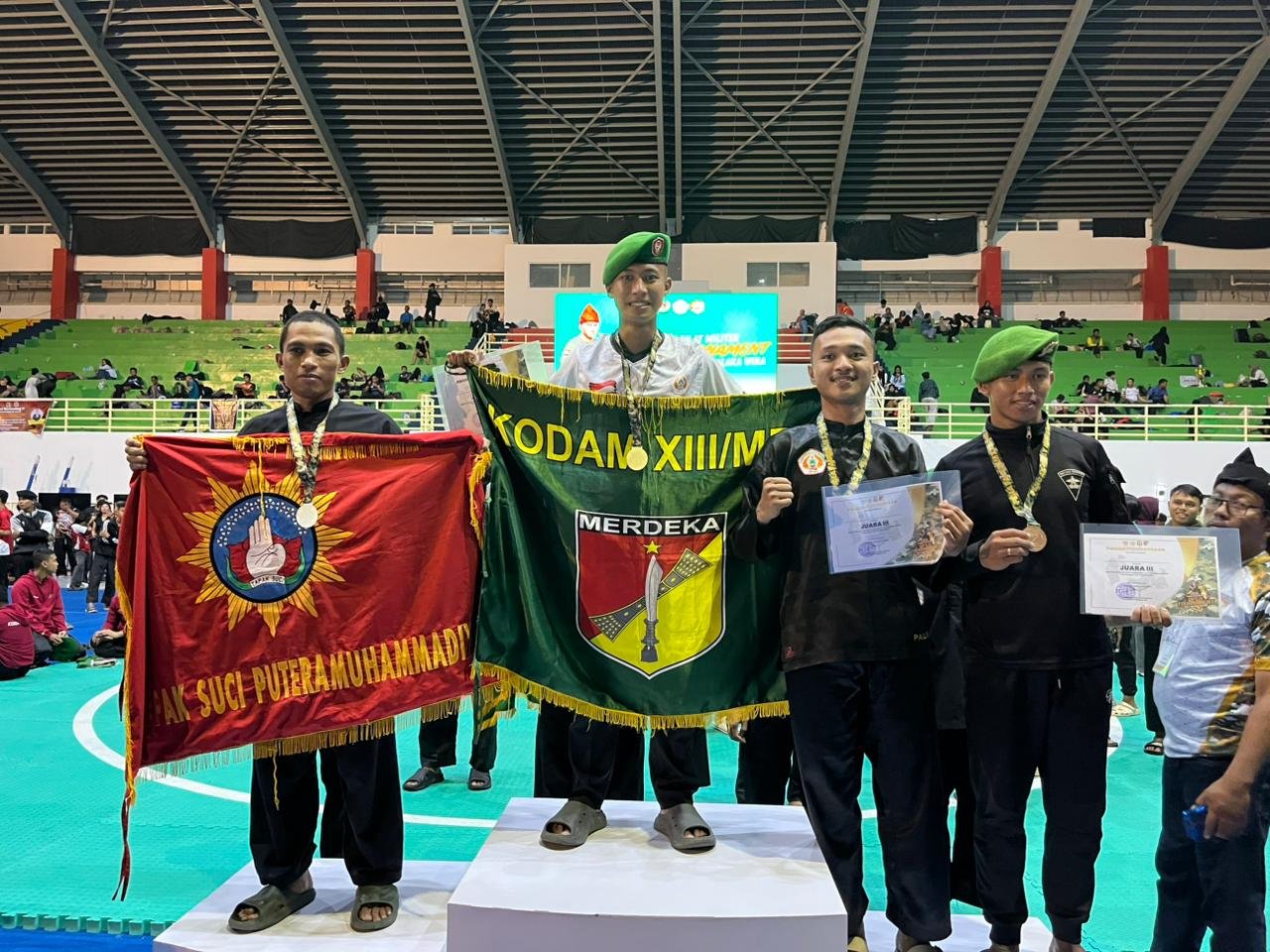 Prajurit Kodam XIII/Merdeka Bersinar, 4 Emas dan Kategori Atlet Terbaik Diraih pada Piala Pangdam XXIII/PW