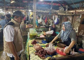Awal Ramadan, Satgas Pangan Polda Kalsel Sidak Pasar Kalindo, Sejumlah Komoditas Terpantau di Atas HET