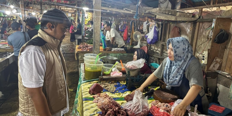 Awal Ramadan, Satgas Pangan Polda Kalsel Sidak Pasar Kalindo, Sejumlah Komoditas Terpantau di Atas HET