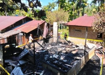 Suami Diduga Bakar Rumah Sendiri Usai Bertengkar dengan Istri di Tapian Nauli, Kerugian Rp60 Juta
