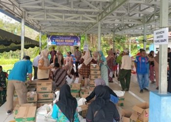 Sambut Ramadan 1447 H, Pemkab Banjar Gelar Pasar Murah di Sungai Jati, Warga Antusias Serbu Sembako Terjangkau