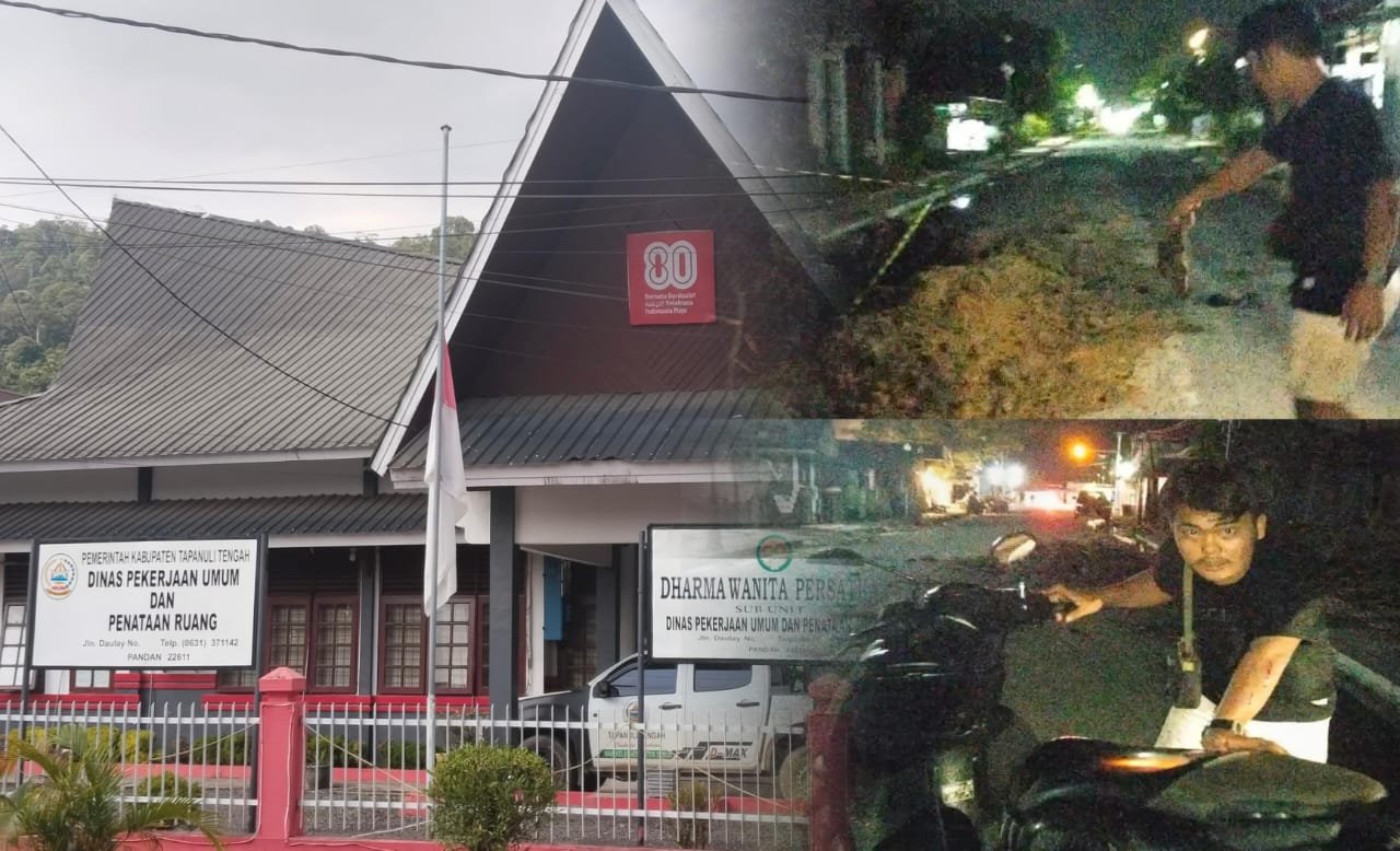 Izin Tak Jelas, Galian Pipa Perumda di Tapteng Makan Korban, PUPR Berdalih Sekda Bungkam