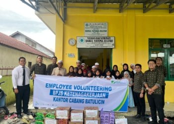 BPJS Ketenagakerjaan Batulicin Berbagi Sembako dengan Anak Yatim di Bulan Ramadan