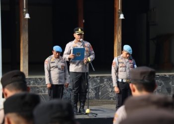 Kapolres Tanah Laut Pimpin Apel Pagi, Tekankan Rasa Syukur dan Profesionalisme Personel