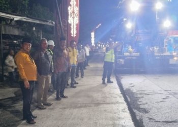 Pemkab Kapuas Bersama Balai Jalan Nasional Sinergi Benahi Jalan Meranti