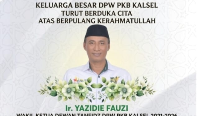 Wakil Ketua I DPRD Tanah Bumbu H. Hasanuddin Sampaikan Belasungkawa atas Wafatnya Ir. Yazidie Fauzi