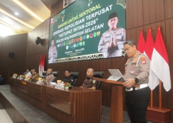 Polda Kalsel Gelar Rapat Lintas Sektoral Persiapan Mudik Lebaran 2026