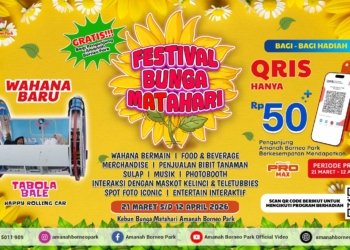 Yuk Cobain Lebaran di Festival Bunga Matahari dan Wahana Baru Tabola Bale di Amanah Borneo Park!