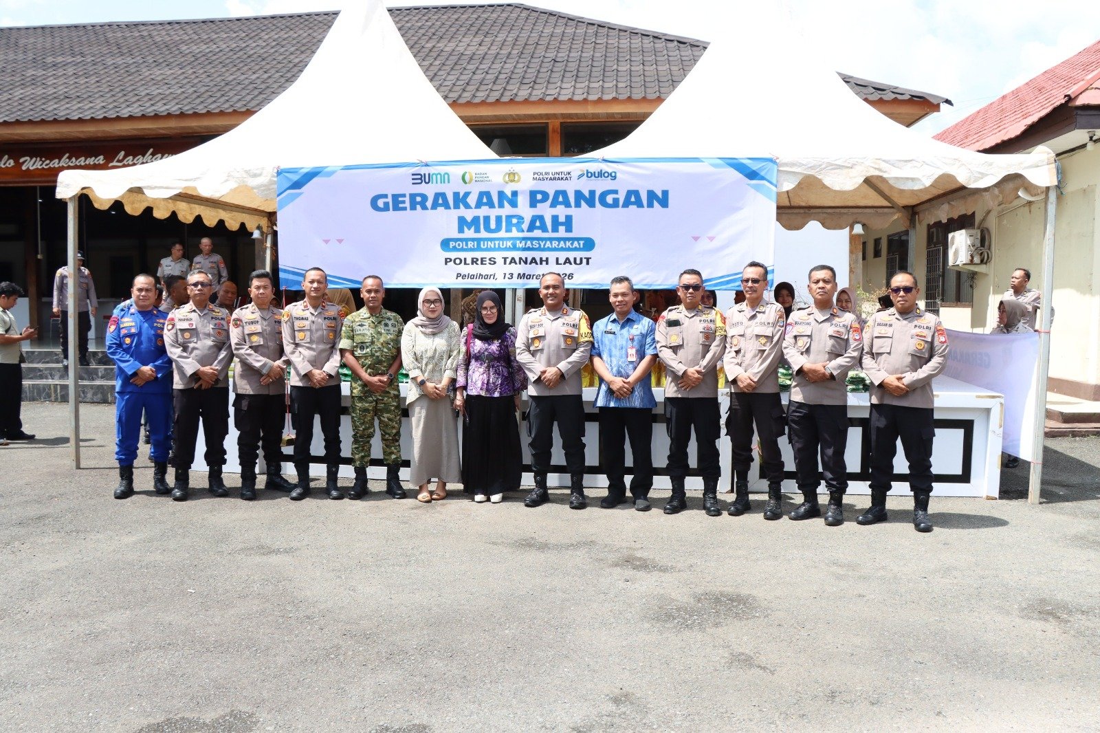 Polres Tanah Laut Ikuti Zoom Meeting Bazar Gerakan Pangan Murah Polri 2026