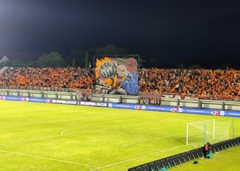 Maung Bandung Tertahan Pesut Etam di Stadion Segiri