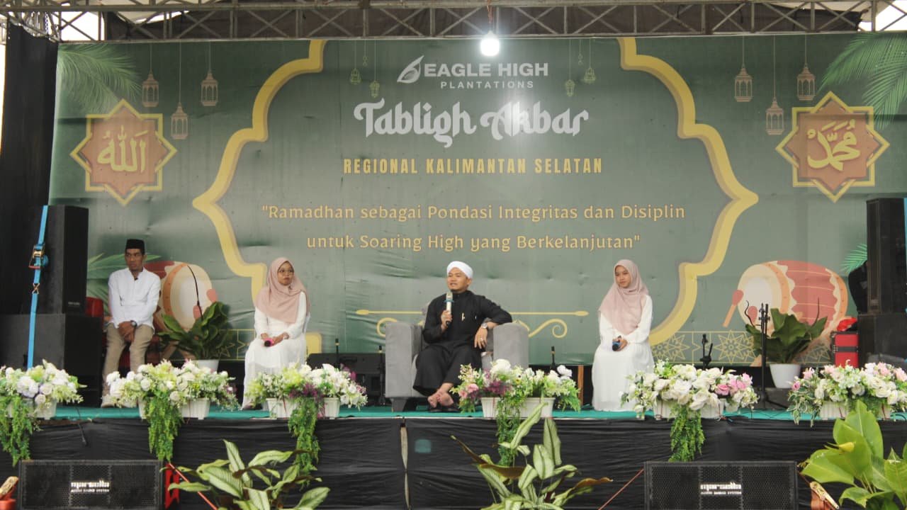 Ribuan Karyawan Hadiri Tabligh Akbar Ramadhan PT Singaland Asetama di Tanah Bumbu