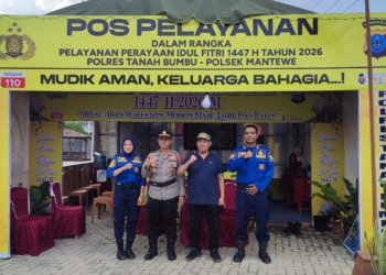Dukung Kenyamanan Pemudik, Polsek Mantewe Siapkan Pos Pelayanan Mudik Lebaran 2026 Lengkap Dengan Rest Area dan Armada Towing