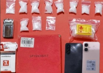 Ungkap Kasus Peredaran Sabu, Satresnarkoba Polres Tanah Laut menangkap Pelaku.