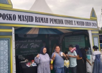 Posko Masjid Ramah Pemudik UIN RIL Jadi Oase Perjalanan, Layani Pemudik dengan Sentuhan Humanis