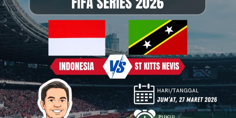 Dukung Timnas Indonesia, Kades Jumriadi Gelar Nobar FIFA Series 2026 di Alun-Alun Desa Bersujud