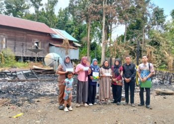 Baznas Kabupaten Banjar Salurkan Bantuan Rp9 Juta untuk Korban Kebakaran di Desa Belimbing Baru