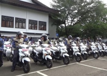 Perluas Layanan Kesehatan, Pemkab Tabalong Bagikan Puluhan Kendaraan Roda Dua Bagi Petugas Homecare