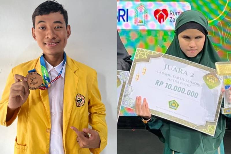 Hafizah 15 Juz hingga Peraih Medali Peparnas, Mahasiswa Difabel ULM Ukir Prestasi Nasional