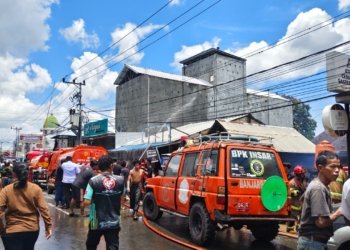 Kebakaran di Sungai Tiung Banjarbaru, Enam Rumah Rusak dan Tujuh KK Terdampak