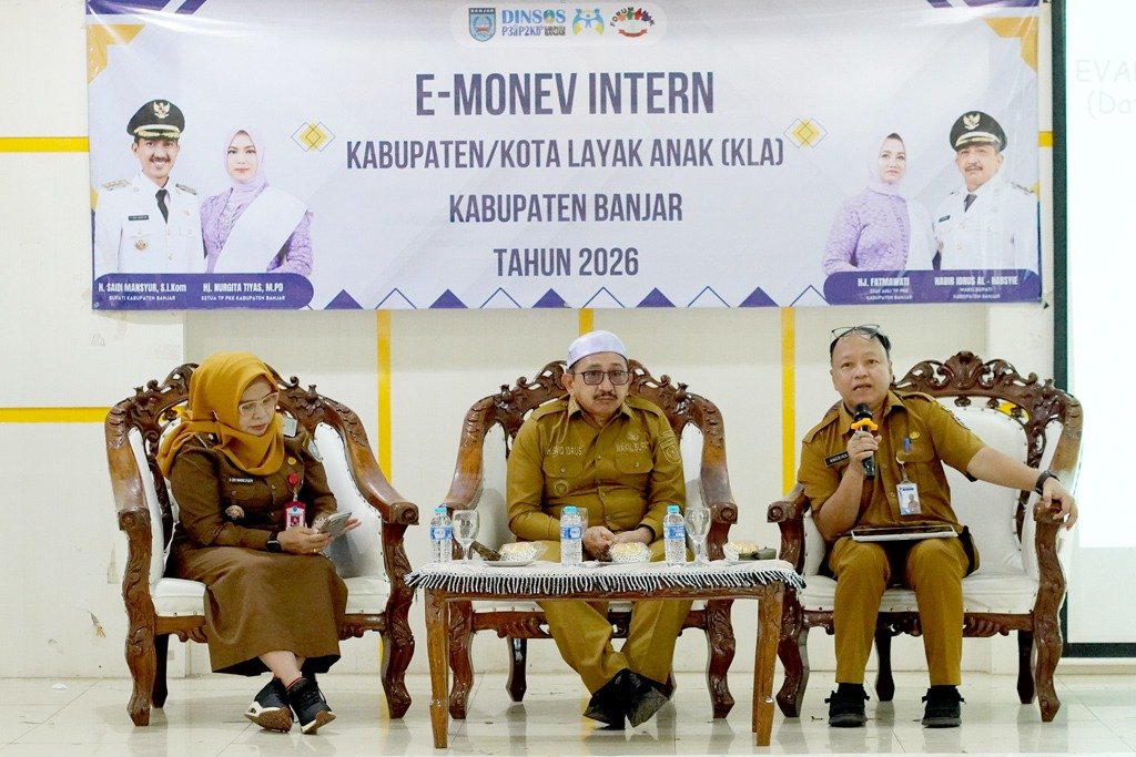 Pemkab Banjar Perkuat Perlindungan Anak Lewat E-Monev KLA 2026, Fokus pada Tantangan Nyata di Lapangan