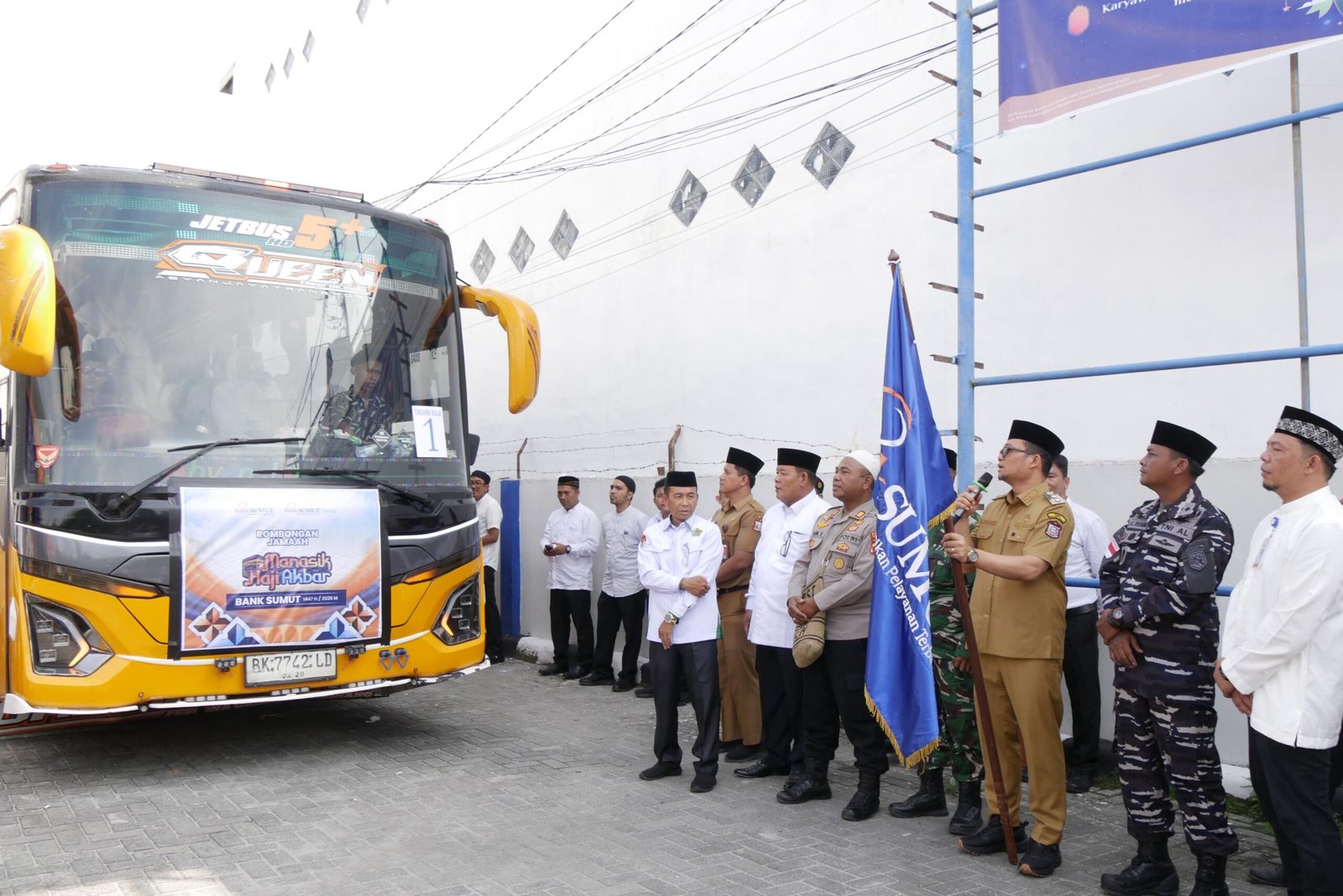 Wakil Wali Kota Tanjungbalai Berangkatkan 40 Calon Jamaah Haji Bank Sumut