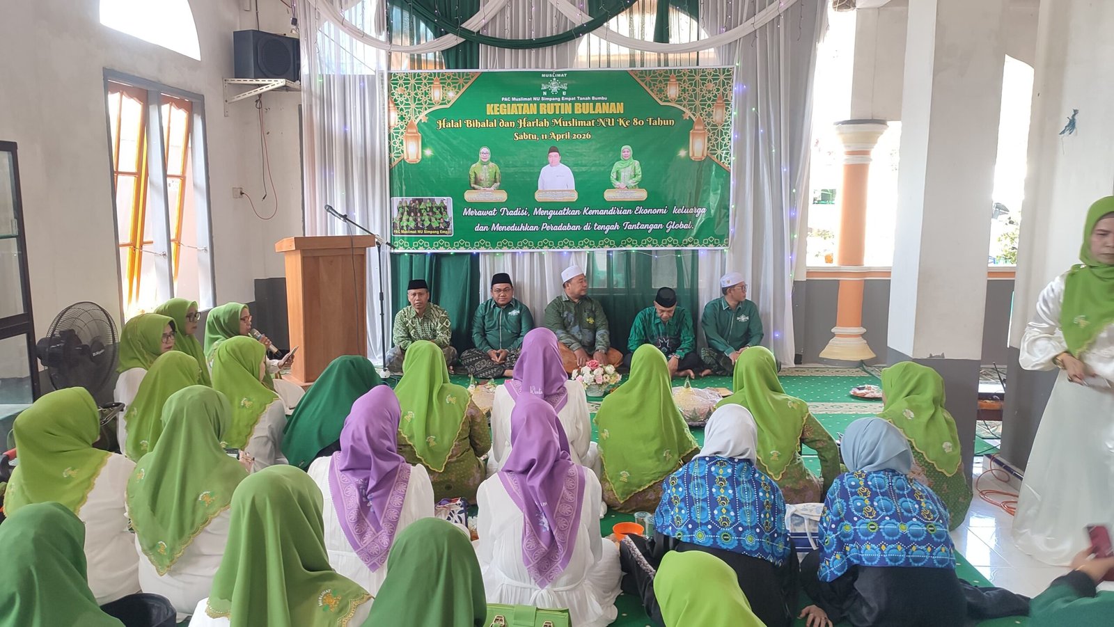 PAC Muslimat NU Simpang Empat Rayakan Harlah ke-80 dengan Pengajian dan Halal Bihalal, Perkuat Ukhuwah