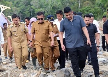 Gubsu Bobby Nasution Pastikan Pembangunan Tanggul Sungai di Tapteng Dipercepat
