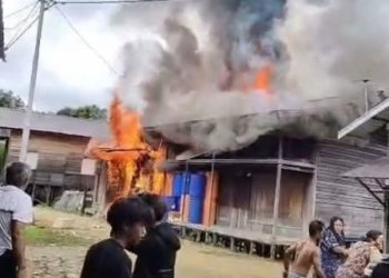 3 Unit Rumah Warga Hangus Terbakar, 1 Korban Alami Luka Bakar di Desa Jakatan Masaha