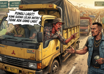 Jeritan Sopir Truk di Kalsel