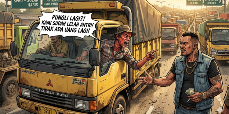 Jeritan Sopir Truk di Kalsel