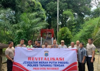 Jembatan Rambing Diperbaiki, Warga Ucapkan Terima Kasih ke Polri