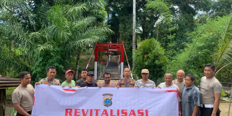 Jembatan Rambing Diperbaiki, Warga Ucapkan Terima Kasih ke Polri