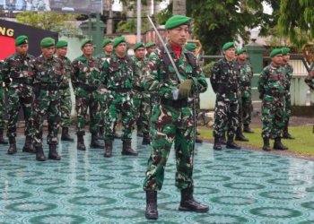 Upacara 17-an Kodim 1006/Banjar, Dandim Tekankan Semangat Pengabdian dan Kesiapsiagaan Prajurit