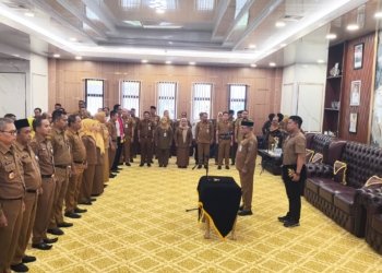 Bupati Rusli Lantik Sejumlah Pejabat di Lingkungan Pemkab Kotabaru
