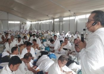 Kultum Jelang Puncak Haji, Perangkat Kloter BDJ 08 Perkuat Pemahaman Jamaah tentang Makna Wukuf di Arafah