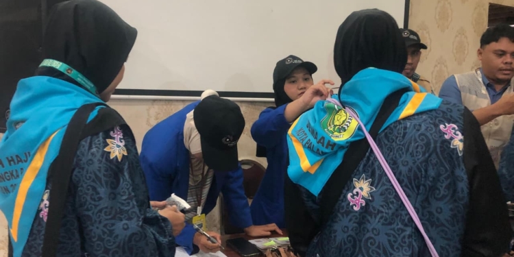 360 CJH Palangkaraya-Kobar Masuk Embarkasi Banjarmasin