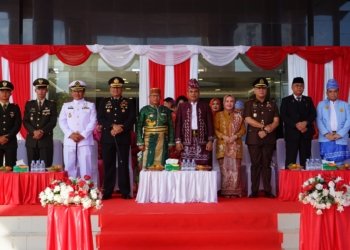 Bupati Kotabaru Pimpin Upacara Hari Lahir Pancasila dan Harjad Kotabaru 2026
