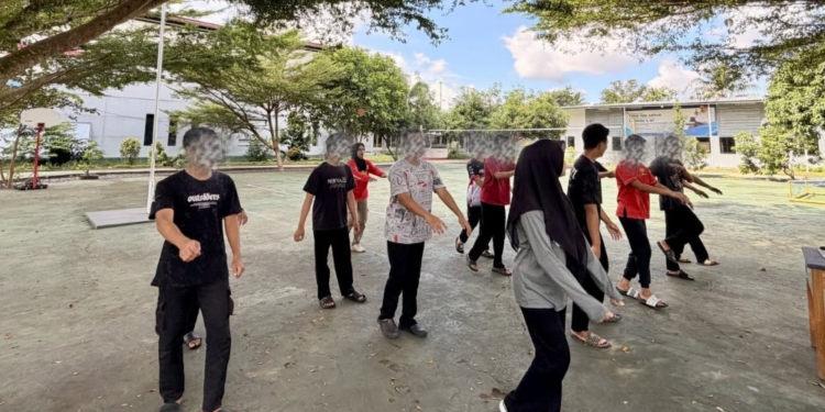 Peserta Didik PKBM Insan Sekumpul di LPKA Martapura Ikuti Senam Bersama, Tingkatkan Kebugaran dan Semangat Belajar