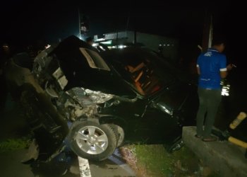 Diduga Tak Kuasi Medan Jalan, Toyota Rush Tabrak Sigra di Simpang Carakajaya Banjarbaru