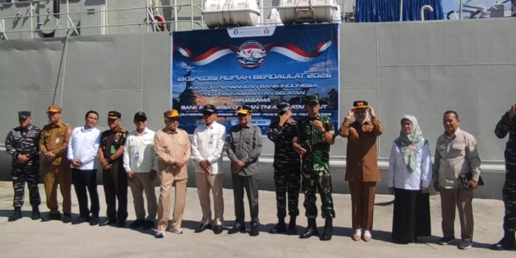 Gubernur Muhidin Lepas Ekspedisi Rupiah Berdaulat 2026, Rp15 Miliar Uang Baru Diantar ke Lima Pulau Terluar Kalsel