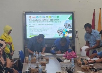 Lindungi Siswa SMK Magang Dengan BPJS Ketenagakerjaan, PT. Kodeco Agrojaya Mandiri Lakukan Penandatanganan MoU