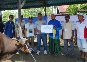 24 Tahun Menanti, Warga Tinggiran Baru Kembali Rasakan Kebersamaan Idul Adha melalui Tebar Berkah Daging YBM PLN